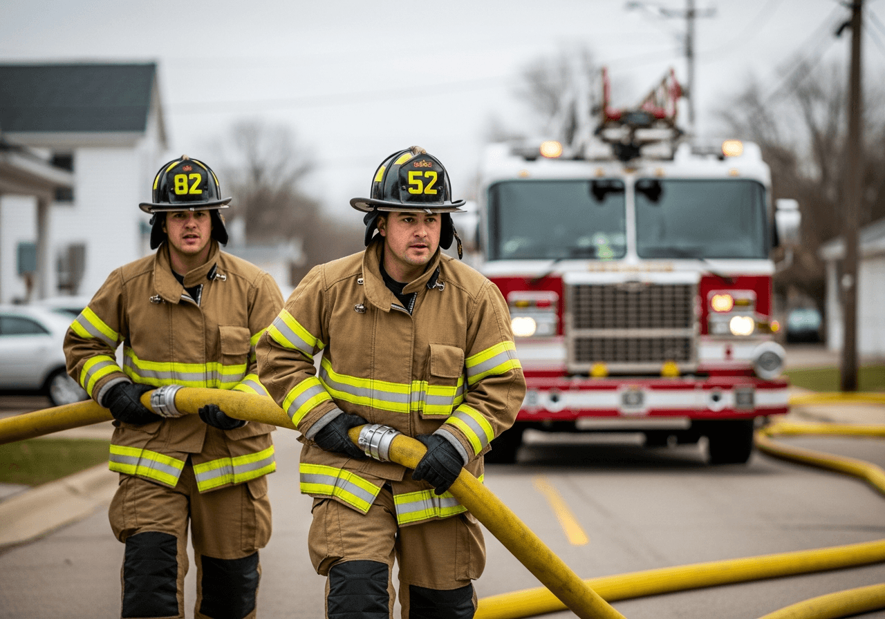 Agency leadership reviewing operations and coverage at a meeting