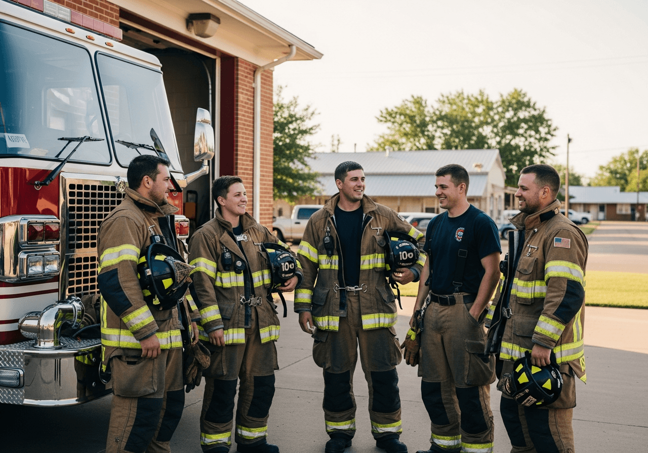 Emergency apparatus representing public response operations