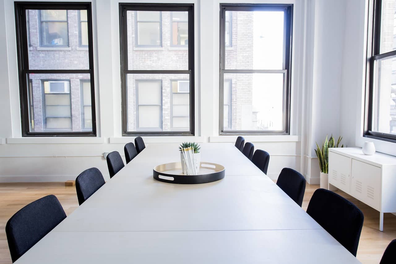 Burrows team meeting with a client